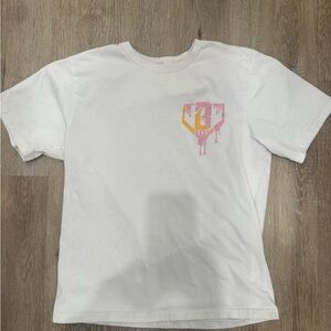 Boys Baseball Lifestyle White Graphic T-Shirt